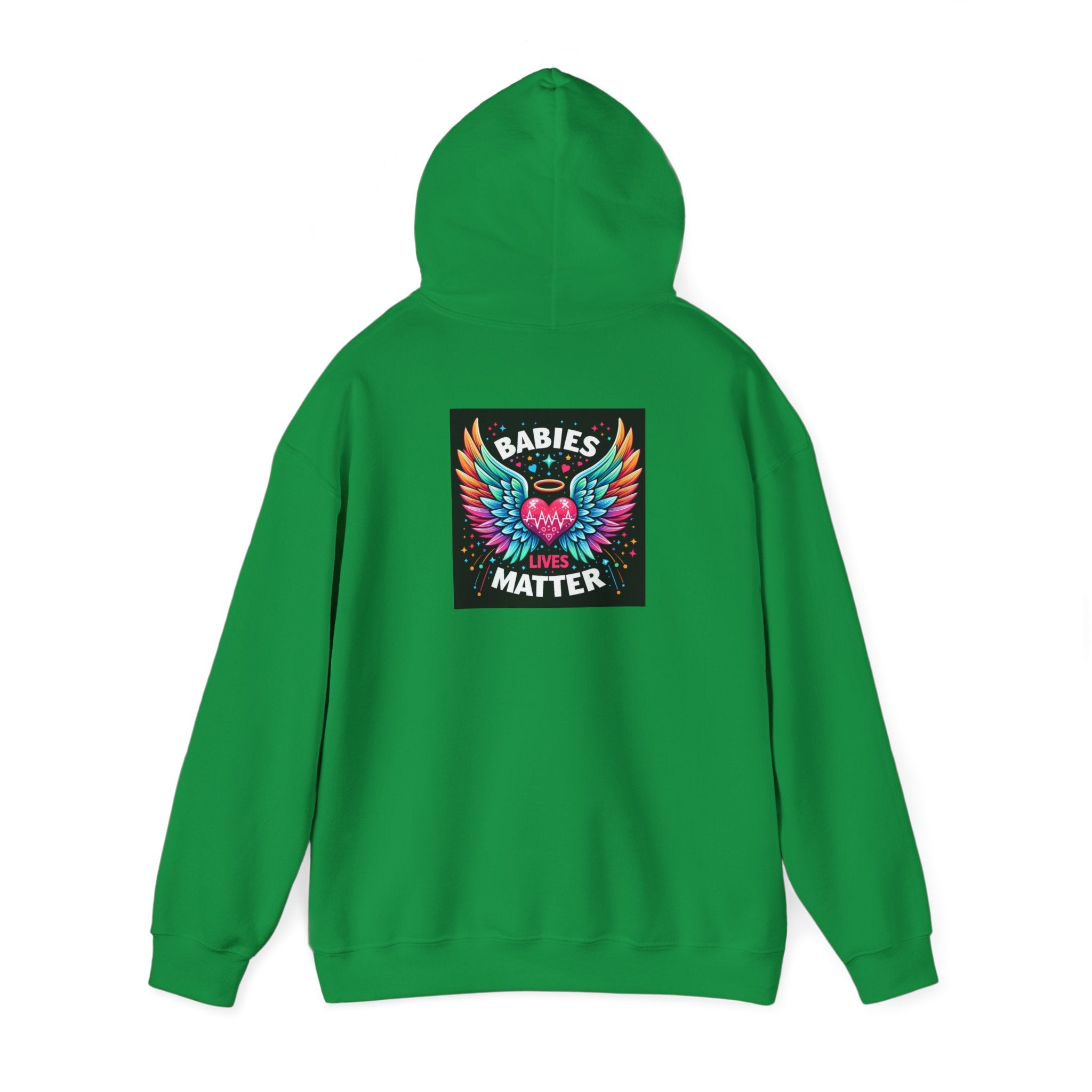 Babies Matter Wings Unisex Heavy Blend Hoodie – Colorful, Stylish Sweatshirt for Moms and Supporters