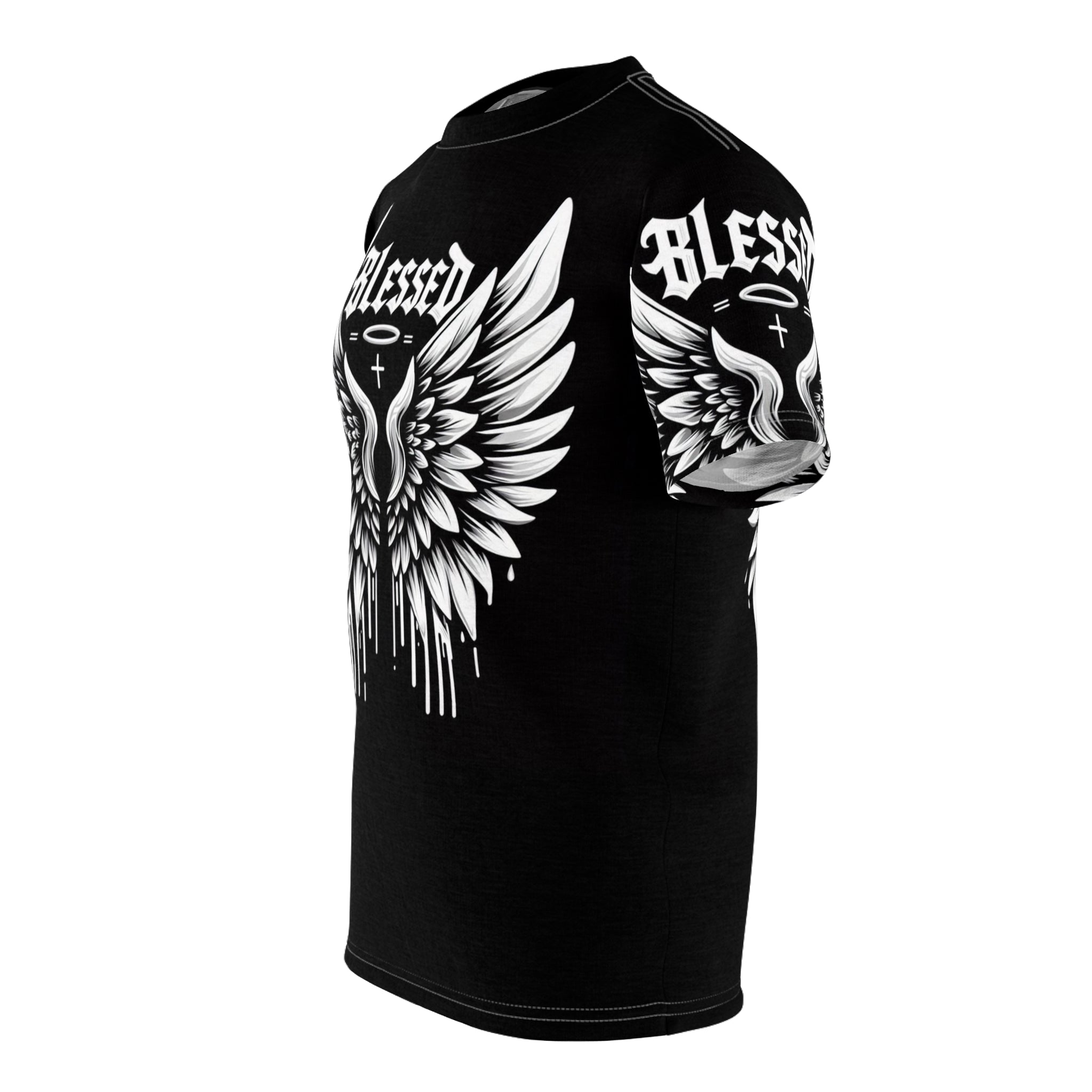 Blessed Angel Wings Unisex Tee - Spirit & Faith Inspired Shirt