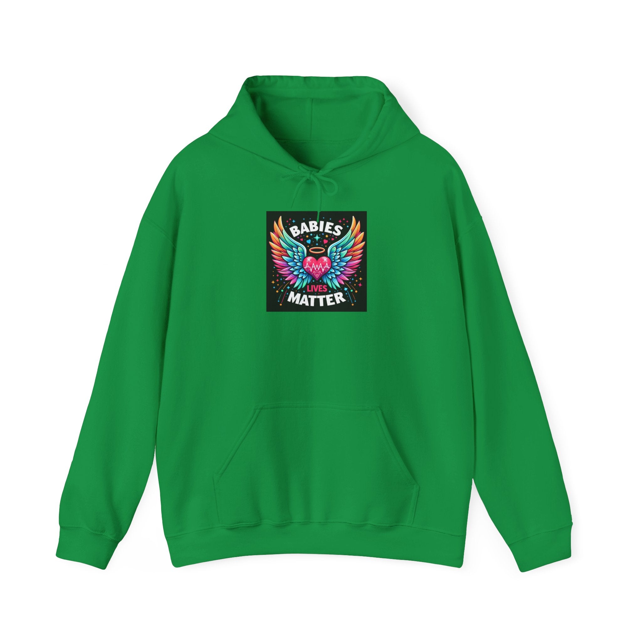 Babies Matter Wings Unisex Heavy Blend Hoodie – Colorful, Stylish Sweatshirt for Moms and Supporters