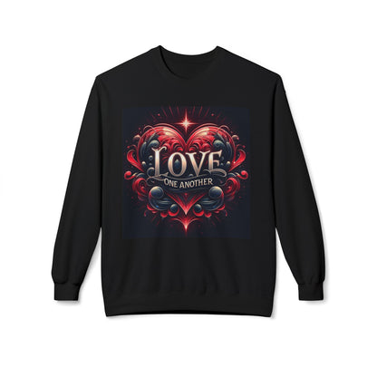 Love One Another Graphic Sweatshirt - Unisex Midweight Crewneck