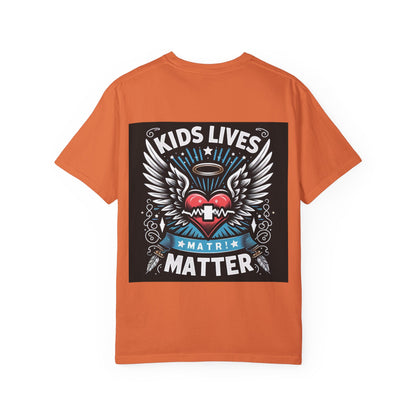 Kids Lives Matter Unisex Garment-Dyed T-Shirt | Supportive and Stylish Statement Tee