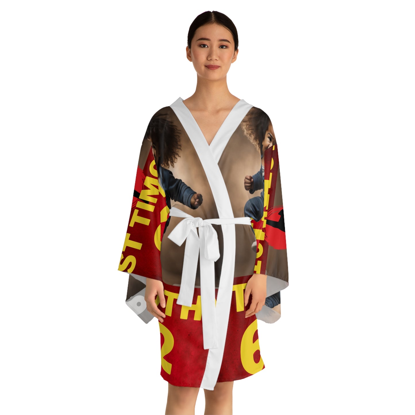 Long Sleeve Kimono Robe (AOP)