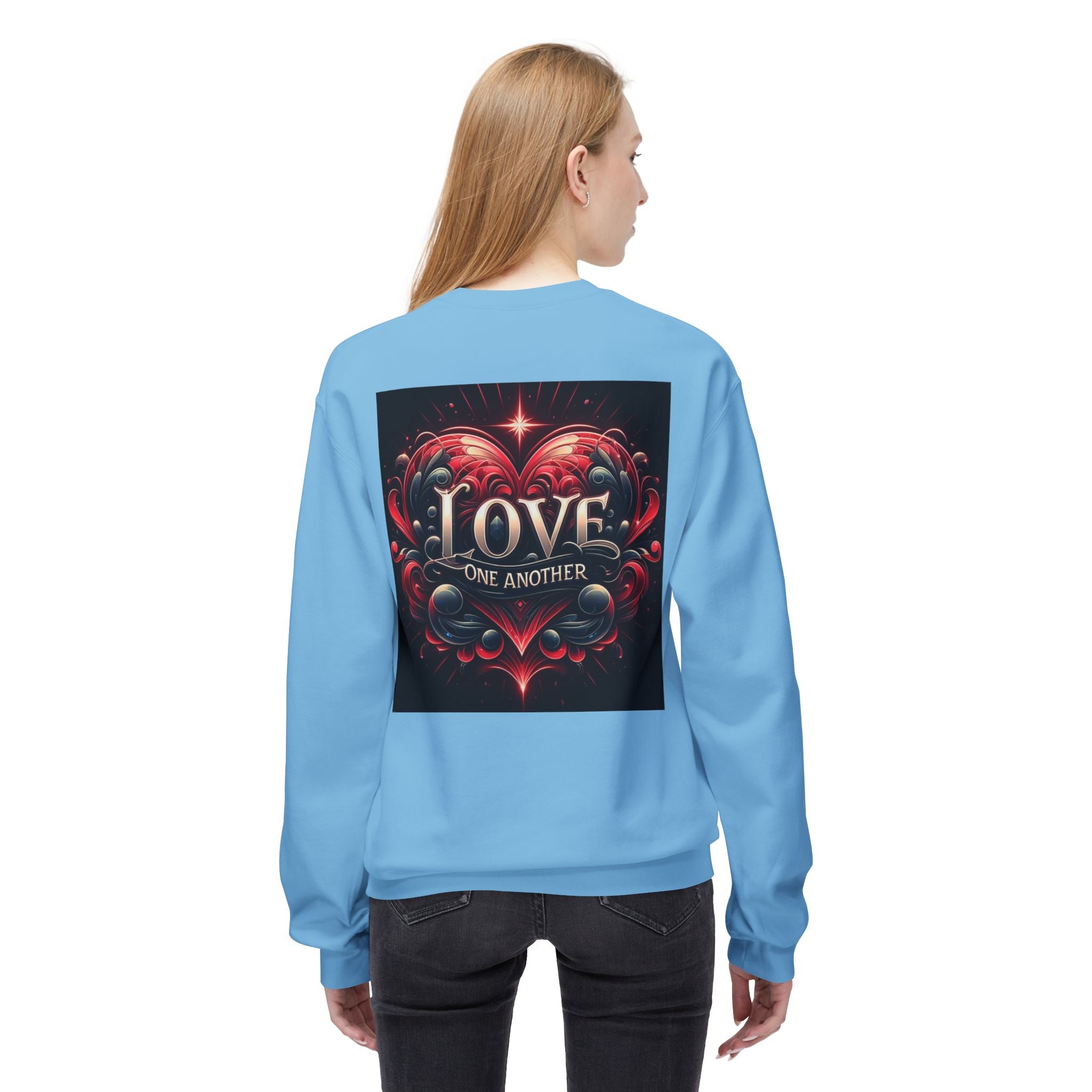 Love One Another Graphic Sweatshirt - Unisex Midweight Crewneck