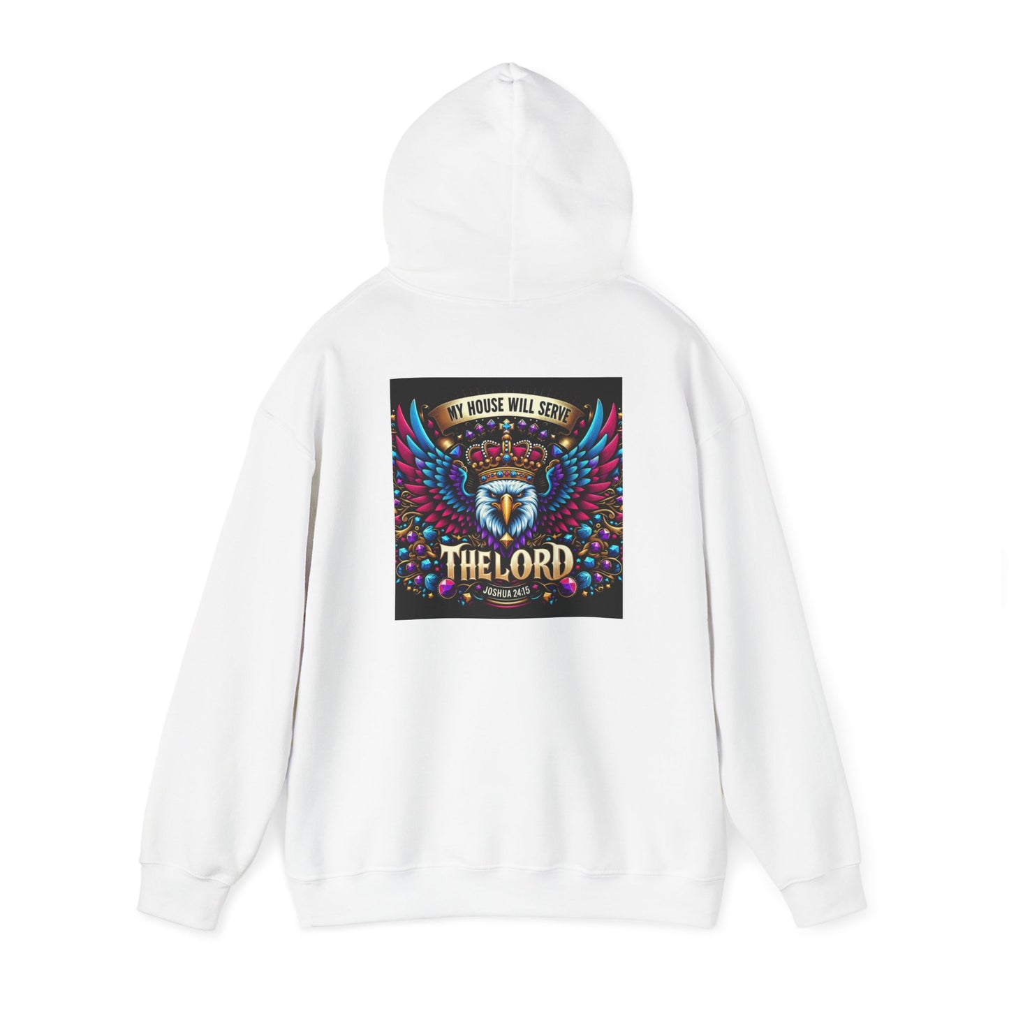 The Lord Unisex Hooded Sweatshirt - Colorful Eagle Design