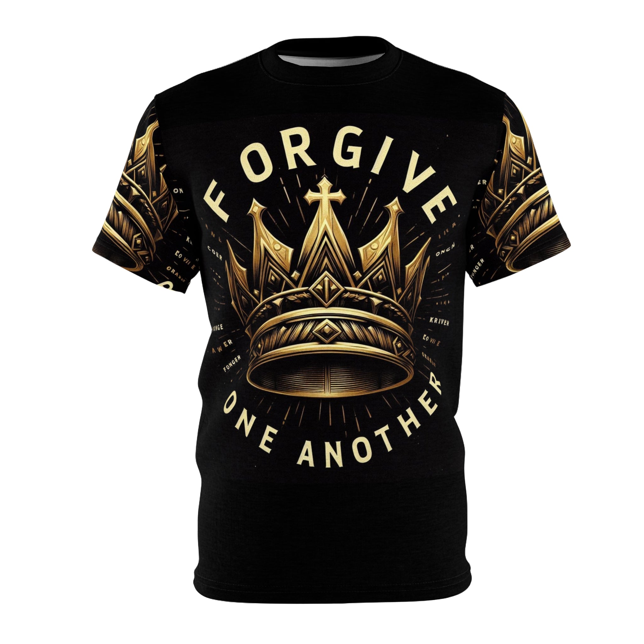 Forgive One Another Crown Graphic Tee | Unisex Cut & Sew T-Shirt for Positive Vibes